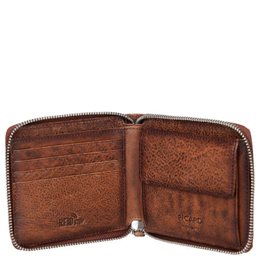 Picard Hans 1 - Portefeuille 8cc 11 cm RFID Cuir de vache (couleur : tabac)