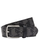 Lacoste The Blend Geschenkset - Kreditkartenetui und Gürtel (monogram noir gris, 100 cm)
