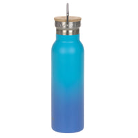 Lässig Double Walled Bottle Stainless Steel Unique - Bouteille Isotherme 460ml (Dégradé Unique Bleu)