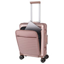 Travelite Next - 4-Rollen-Kabinentrolley mit Vortasche S 55 cm (rose) - Ansicht 6