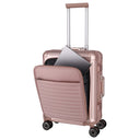 Travelite Next - 4-Rollen-Kabinentrolley mit Vortasche S 55 cm (rose) - Ansicht 6