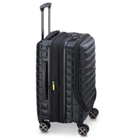 Delsey Paris Shadow 5.0 - 4-Rollen-Kabinentrolley mit Vortasche S 55 cm erw. USB (schwarz) - Ansicht 3