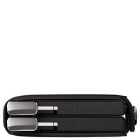 Secrid Twinwallet Emboss Lines - Kreditkartenetui 12cc 10.2 cm RFID (black+) - Ansicht 4