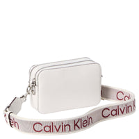 Calvin Klein Webbing Double Strap - Sac bandoulière 18 cm (white alyssum)