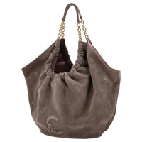 Coccinelle Smash Suede Bim - Schultertasche 35 cm (warm taupe)
