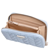 Guess Stacey SLG Medium Zip - Portefeuille 4cc 14 cm (light blue)