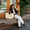 reisenthel shopping loopshopper L - Einkaufstasche mit Bügel 46 cm (leo vanilla) - Ansicht 5