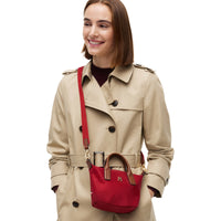 Tommy Hilfiger Popette Micro Tote - Shopper 27 cm (autumn red)