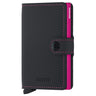 Secrid Matte Miniwallet - Geldbörse RFID 6.5 cm (black-fuchsia)