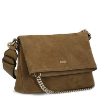BOSS Women Yelena Flap Crossbody - Sac bandoulière (medium beige)