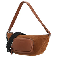 Coccinelle STG Paki Suede - Sac à bandoulière 32 cm (cognac)