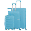 Travelite Pacific - 4-Rollen-Trolley Set 3tlg. (Light Blue) - Ansicht 2