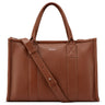 Delsey Paris Le Cuir Graine - Umhängetasche 36 cm (cognac)