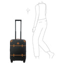 Brics Bellagio - 4-Rollen-Kabinentrolley 55 cm recycelt (black/tan) - Ansicht 8