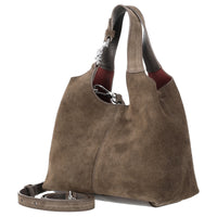 Coccinelle C-Easy Suede - Henkeltasche S 20 cm (fango/fango)