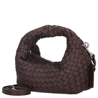 Les Visionnaires Greta Micro Weave Silky - Top Handle Bag 20 cm (black)
