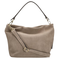 abro Ebony Suede - Beuteltasche 28 cm (siena) - Ansicht 4