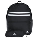 adidas Classic - Rucksack mit Schlampermäppchen 44 cm (black/white) - Markenkoffer