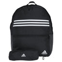 adidas Classic - Rucksack mit Schlampermäppchen 44 cm (black/white)