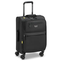Delsey Paris Maubert 2.0 - Valise cabine à 4 roulettes 55 cm extensible (noir)