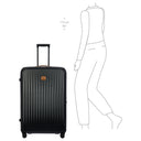 Brics Taormina - 4 - Rollen - Trolley XL 82 cm erw. (schwarz) - Markenkoffer
