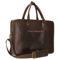 Buckle & Seam Albert - Aktentasche XL 41 cm (brown/blue) - Ansicht 5
