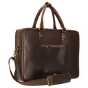 Buckle & Seam Albert - Aktentasche XL 41 cm (brown/blue) - Markenkoffer