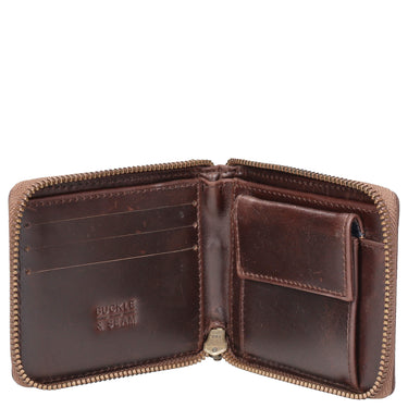 Buckle & Seam Grind Blu - Geldbörse 3cc 12 cm (brown) - Markenkoffer