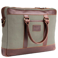 Buckle & Seam Venture Canvas - Aktentasche 16" 40 cm (grün) - Ansicht 2