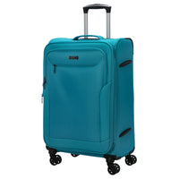 D&N Travel Line 6804 - Valise trolley M 66 cm à 4 roulettes (bleu)