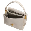 Coccinelle Binxie - Schultertasche 23 cm (lambskin white) - Markenkoffer