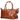Buckle & Seam Linwood Weekender - Sac de Voyage 50 cm Cuir (couleur : cognac/dots)