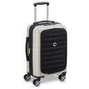 Delsey Paris Shadow 5.0 - 4 - Rollen - Kabinentrolley mit Vordertasche S 55 cm erw. USB (elfenbein) - Markenkoffer