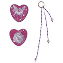 DerDieDas ErgoFlex Easy - Schulranzen Set 5tlg. 950 g (Purple Unicorn) - Markenkoffer