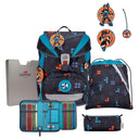 DerDieDas ErgoFlex Light - Schulranzen Set 5tlg. 800g (Ninja Fighter)