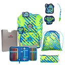 DerDieDas ErgoFlex Tiny Exklusiv Neon - Schulranzen Set 5tlg. 900g (Monster)