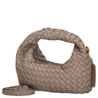 Les Visionnaires Greta Micro Weave Silky - Top Handle Bag 20 cm (black)