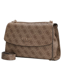 Guess Calista XBody Falp - Schultertasche 24 cm (latte logo) - Markenkoffer