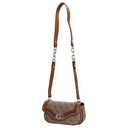 Guess Dea Flap - Umhängetasche (latte logo) - Markenkoffer