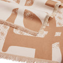 Guess Jacquard Kefiah - Tuch 135x135 cm (beige) - Markenkoffer