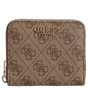 Guess Laurel II SLG Small Zip Around - Geldbörse 3cc 11 cm (latte logo)