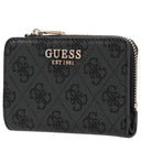 Guess Laurel II SLG Zip Around - Kreditkartenetui 4cc 12 cm (coal logo) - Markenkoffer