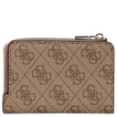 Guess Laurel II SLG Zip Around - Kreditkartenetui 4cc 12 cm (latte logo) - Markenkoffer