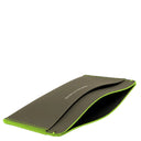 Horizn Studios Card Holder - Visitenkartenetui 9 cm (dark olive/neon green) - Markenkoffer