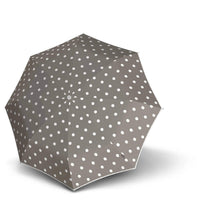 Knirps T.200 M Duomatic - Taschenschirm Regenschirm (dot art taupe)