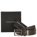 Porsche Design Grain - Gürtel 35 mm (dark brown, 105) - Markenkoffer