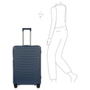 Porsche Design Roadster Hardcase - 4-Rollen-Trolley L 75 cm erw. (dark blue matt) - Ansicht 8
