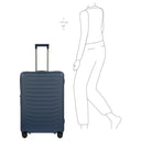 Porsche Design Roadster Hardcase - 4-Rollen-Trolley L 75 cm erw. (dark blue matt) - Ansicht 8
