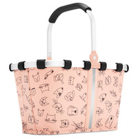 reisenthel carrybag xs - Mini-Einkaufskorb (5 l) 21 cm (cats and dogs rose)