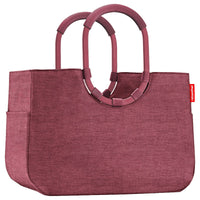 reisenthel shopping loopshopper L - Einkaufstasche mit Bügel 46 cm (twist maroon) - Markenkoffer
